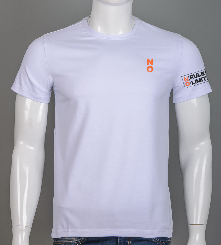 Футболка чоловіча NO limit 2528м (Уп.4шт M-XXL), Білий