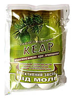 Таблетки від молі Кедр, 4шт, 55г