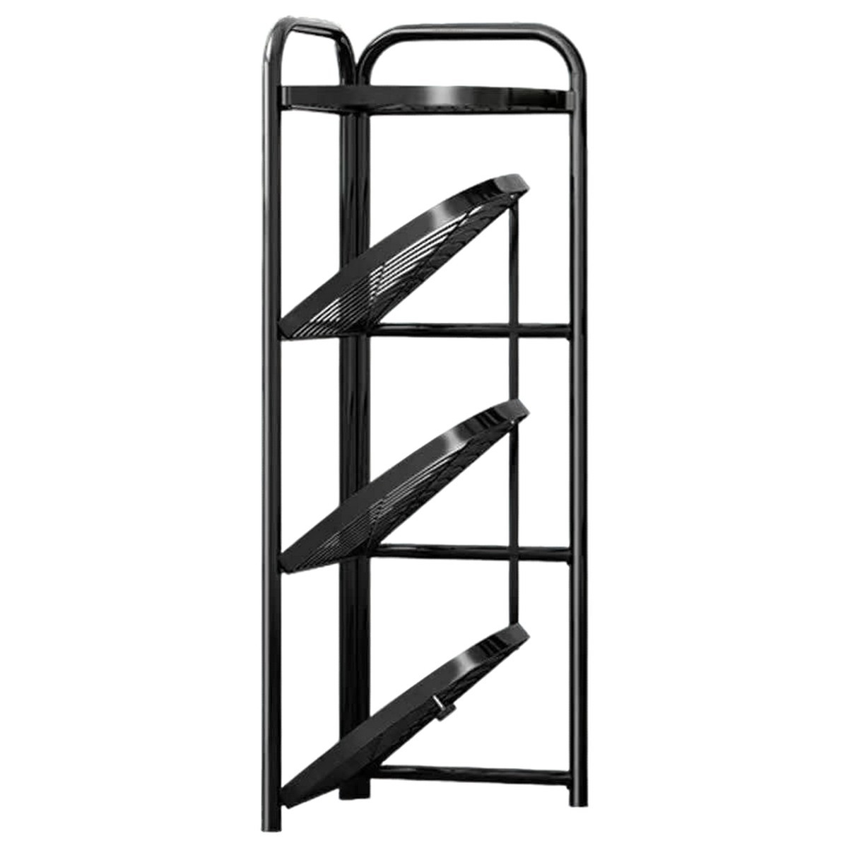 Складана полиця стелаж кутова Storage Rack 4 яруси 51 х 35 х 120 см (M50285)