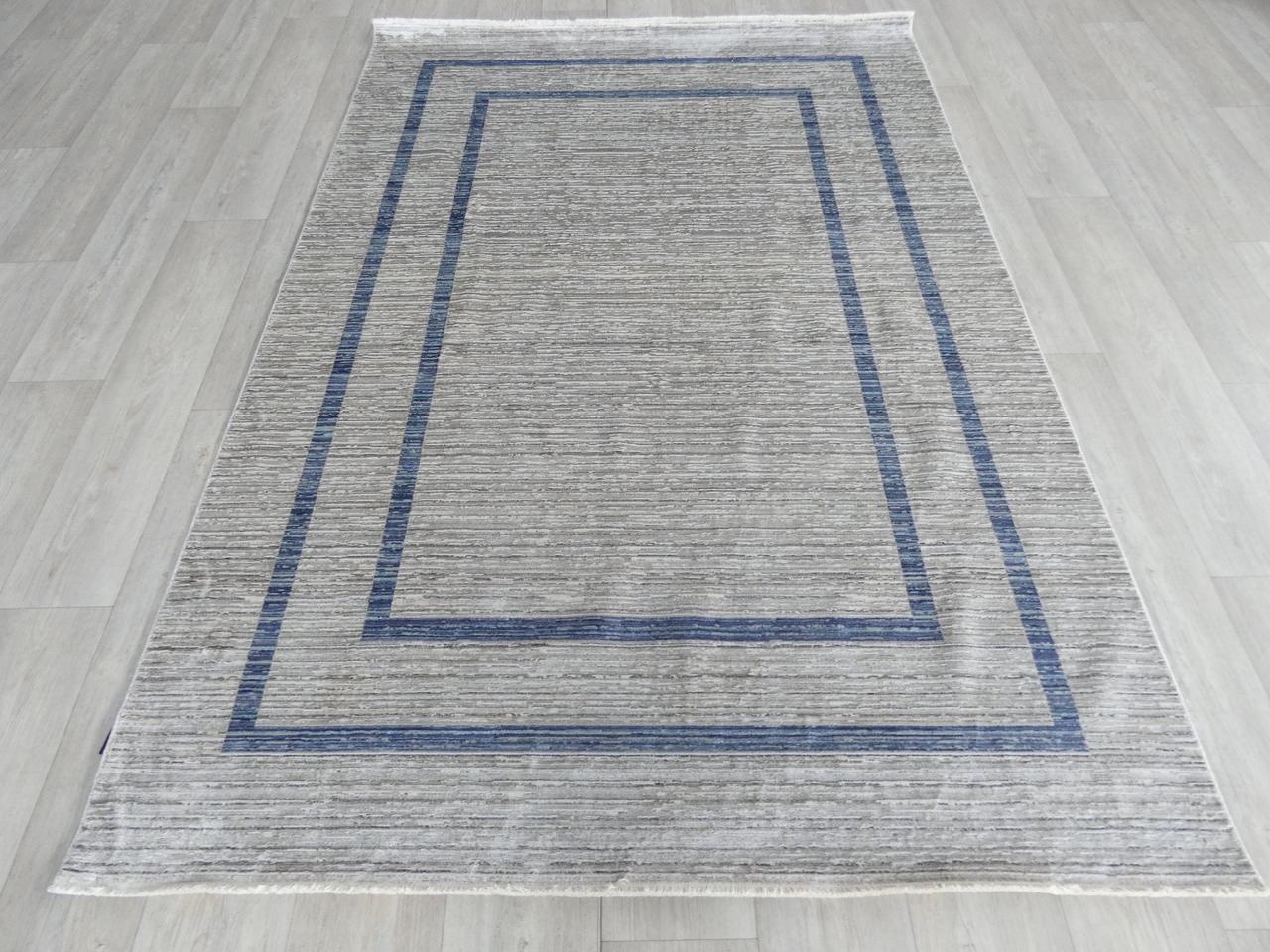 Килим  Motion 3311 Lotus сіро-синій прямокутний 80*150 см, фото 1