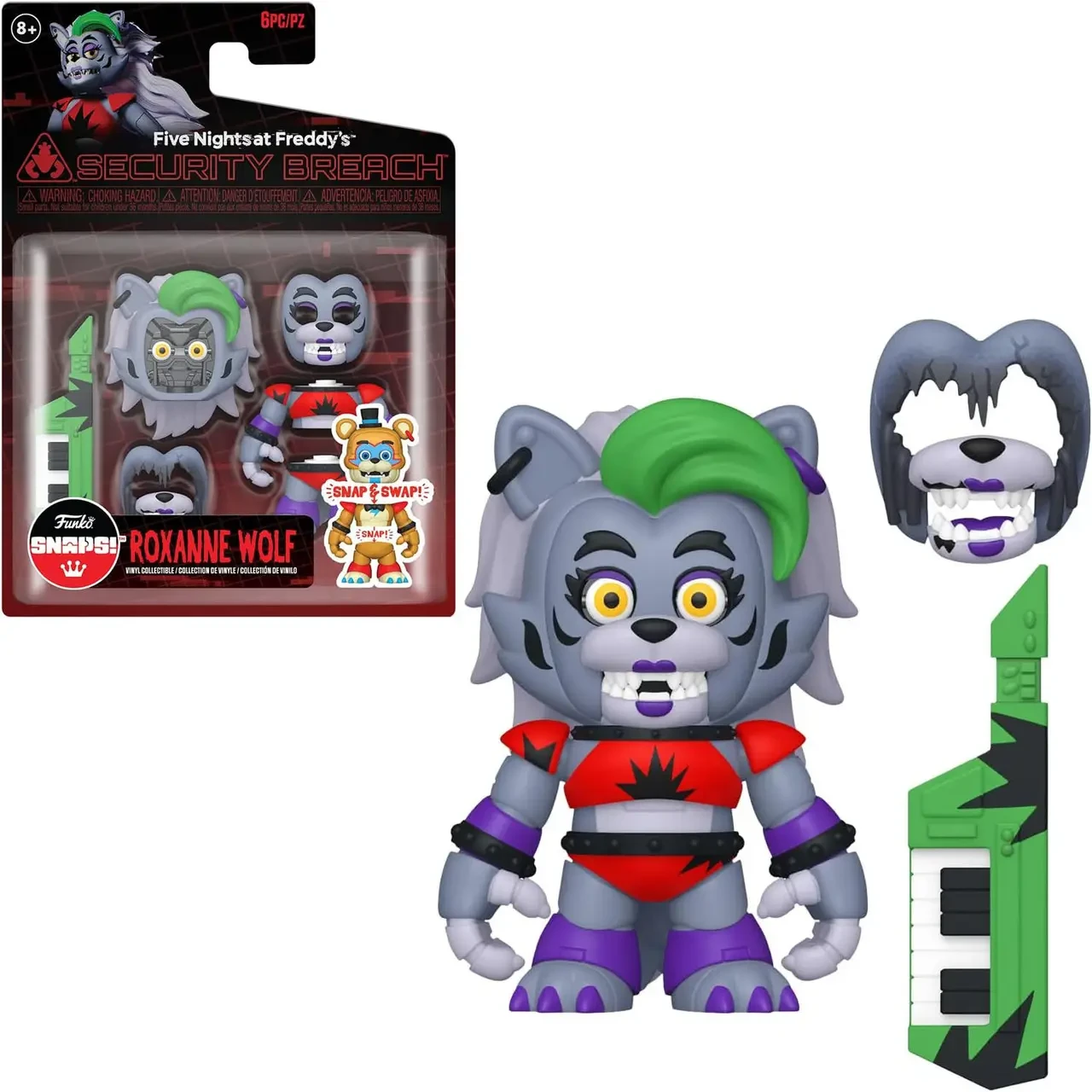 Фігурка Фанко 5 ночей з Фредді Глемрок Роксана Вульф Funko Pop! Five Nights Glamrock Roxanna