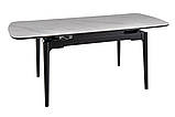 Стіл SENTO 120(180)*80 білий/чорний, фото 5