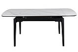 Стіл SENTO 120(180)*80 білий/чорний, фото 6