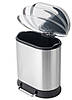 Відро для сміття з плавним закриванням овальне Mixxus Premium Strong-TC0105 SS Color 5 л колір неіржавк, фото 10