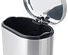 Відро для сміття з плавним закриванням овальне Mixxus Premium Strong-TC0105 SS Color 5 л колір неіржавк, фото 7