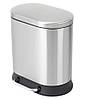 Відро для сміття з плавним закриванням овальне Mixxus Premium Strong-TC0105 SS Color 5 л колір неіржавк, фото 2