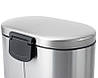 Відро для сміття з плавним закриванням овальне Mixxus Premium Strong-TC0105 SS Color 5 л колір неіржавк, фото 4