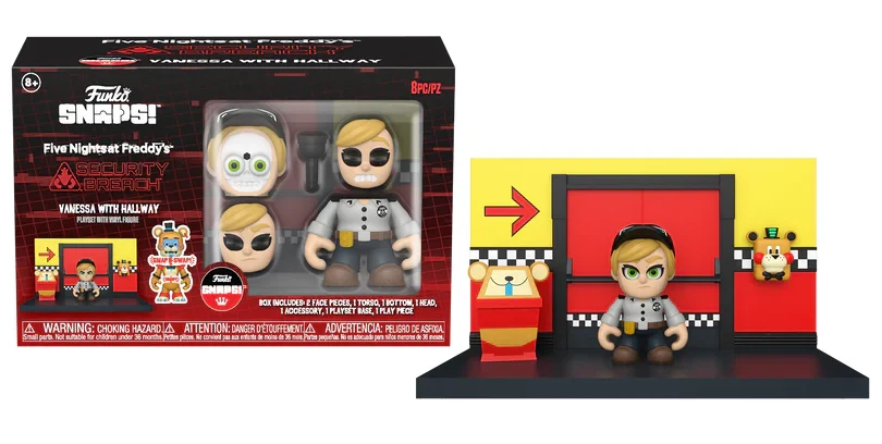 Набір фігурки Снепс фанко 5 ночей з Фреді Funko Five Nights at Freddy's Snaps Hallway Add-on with Vanessa