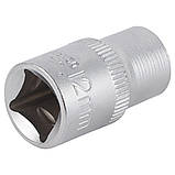 Насадка шестигранна коротка 1/2" 12 мм CrV mid SIGMA (6071121), фото 4