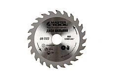 Диск пиляльний для дерева MASTERTOOL з твердосплавними напайками 125х22.2х24Т 08-7122