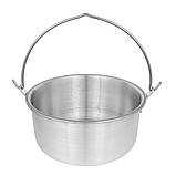 Алюмінієвий казан з дужкою та кришкою 3,0 л (23,5×12 см) для приготування страв на плиті та в поході, фото 6