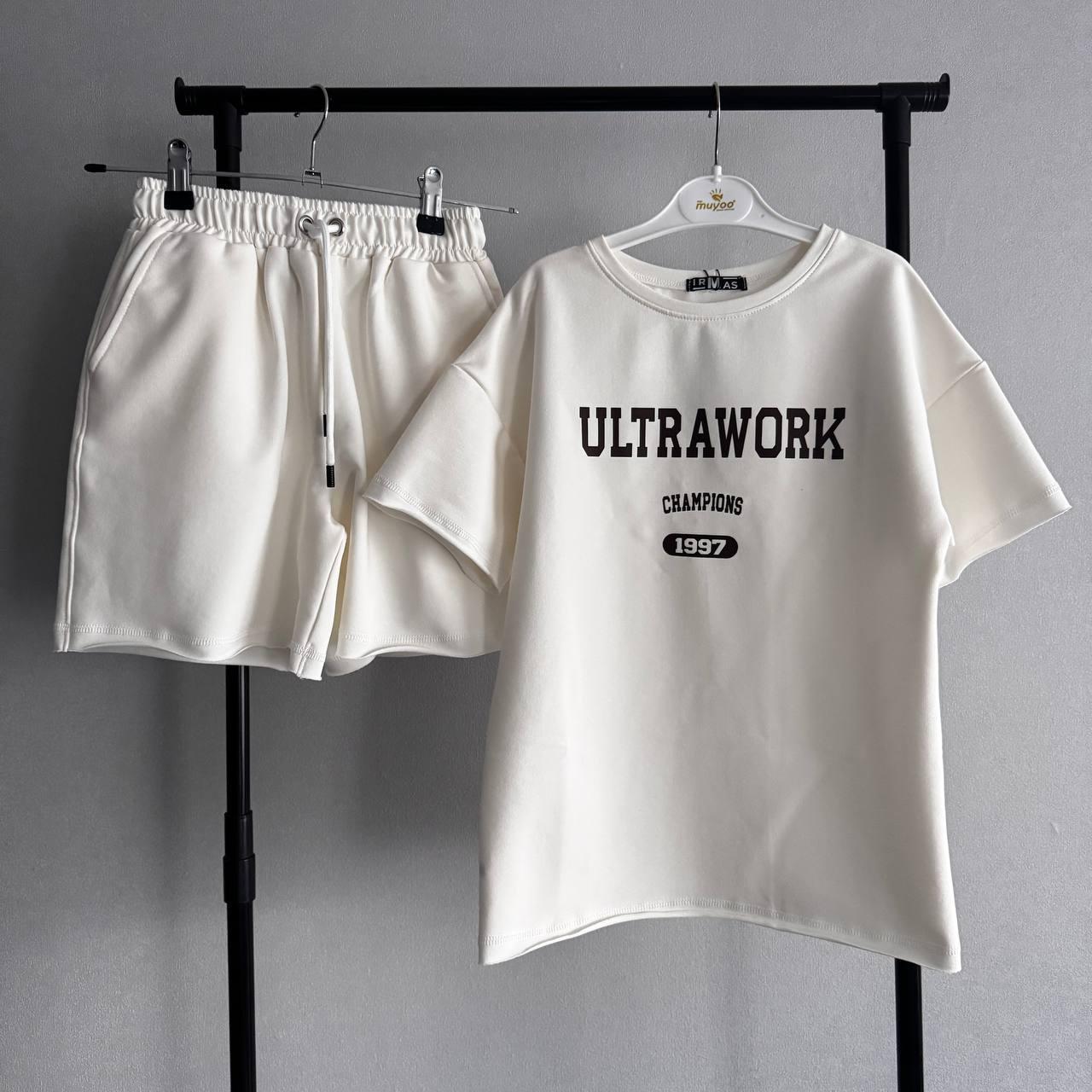 КОСТЮМ "УЛЬТРА" ОВЕРСАЙЗ молочний, фото 1