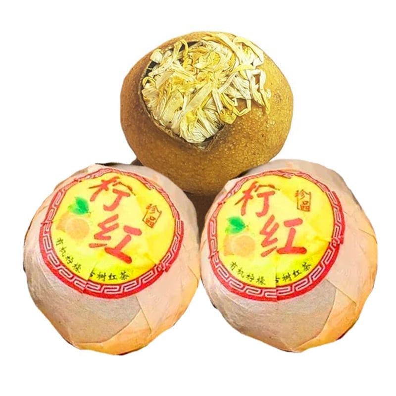 Червоний чай Дяньхун в золотому лимоні Сяо Цин Ган 1шт