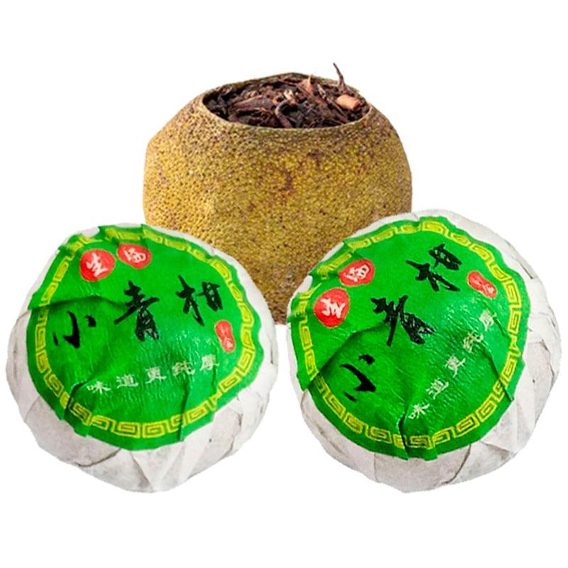 Чай Шу Пуер у зеленому мандарині Сяо Цин Ган 1шт, фото 1