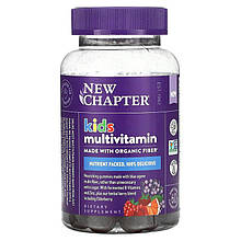 Мультивітаміни для дітей, Kid's Multivitamin, New Chapter, смак ягідно-цитрусовий, 60 жувальних цукерок