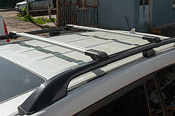 Перемички на рейлінги під ключ (2 шт) Сірий для Mitsubishi Pajero Sport 1996-2007 рр