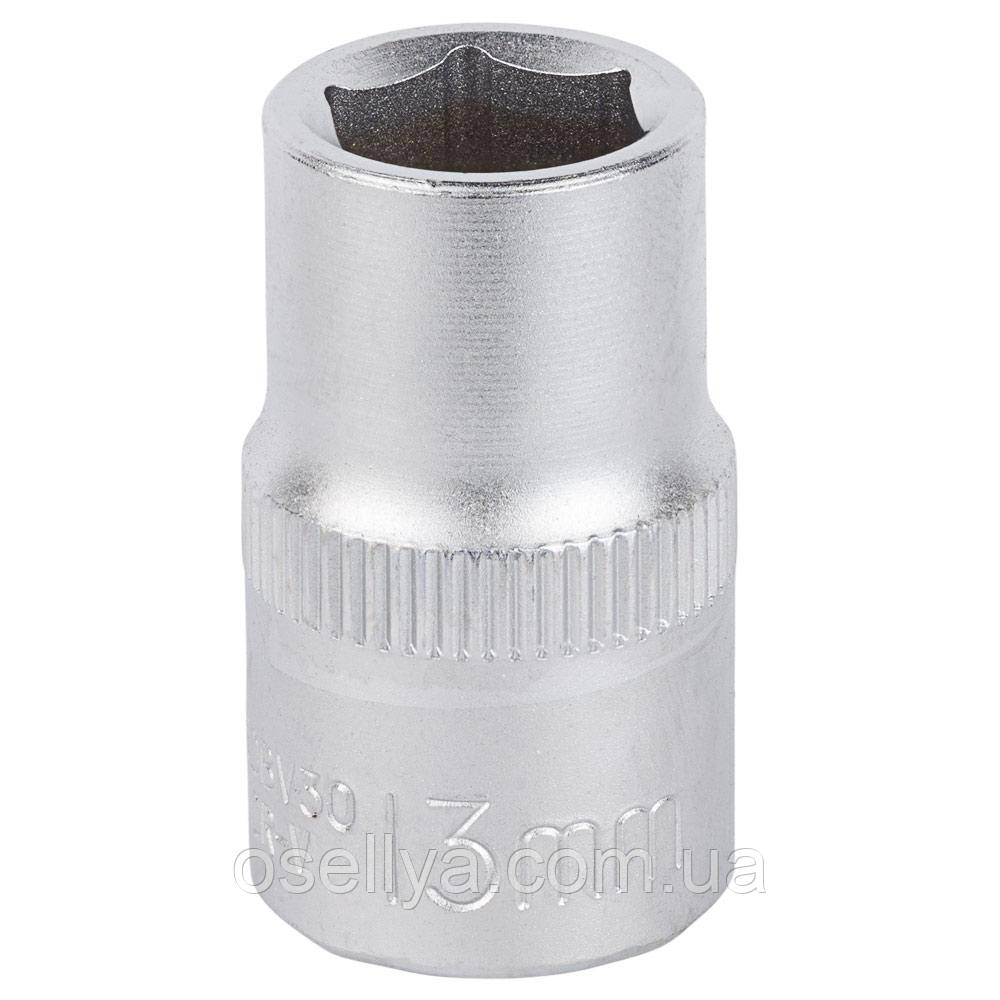 Насадка шестигранна коротка 1/2" 13 мм CrV mid SIGMA (6071131)