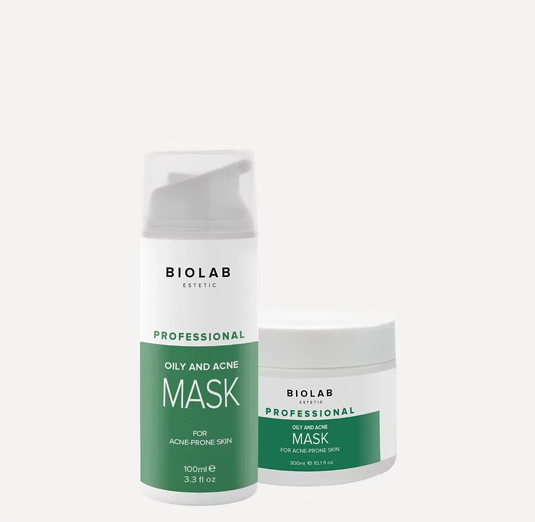Маска себорегулююча з Каоліном Oily and Acne Mask BIOLAB Estetic, 100 мл
