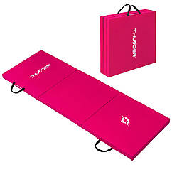 Мат гімнастичний THUNDER MG-01, 180 х 60 х 4 см, рожевий