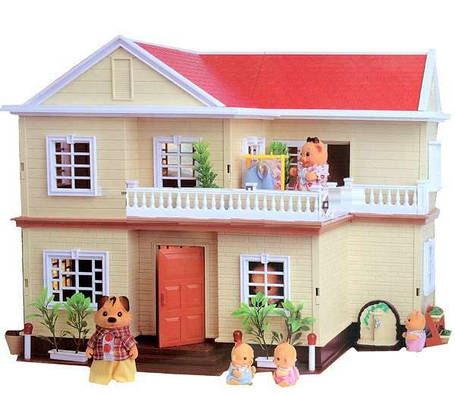 Будиночок Happy Family 1512 великий зі світлом (аналог Sylvanian Families), фото 2