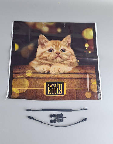 Пакет з пластиковою ручкою 36x34 Котенок (10 шт), фото 3