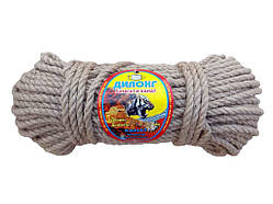 Канат джутовий кручений d=12мм (50м) ТМ ДИЛОНГ