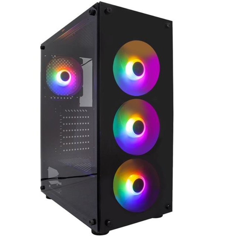 Корпус 1stPlayer V3-B-4F1 Black без БЖ ( Black ) DS