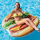 Надувний плотик 145x142 см для плавання та відпочинку на воді Гамбургер Intex 58780 Стильний надувний плотик, фото 4