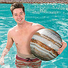 Пляжний надувний м'яч 61 см з LED підсвічуванням Юпітер Bestway 31043  Надувний м'яч для басейну, фото 5