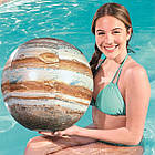 Пляжний надувний м'яч 61 см з LED підсвічуванням Юпітер Bestway 31043  Надувний м'яч для басейну, фото 7