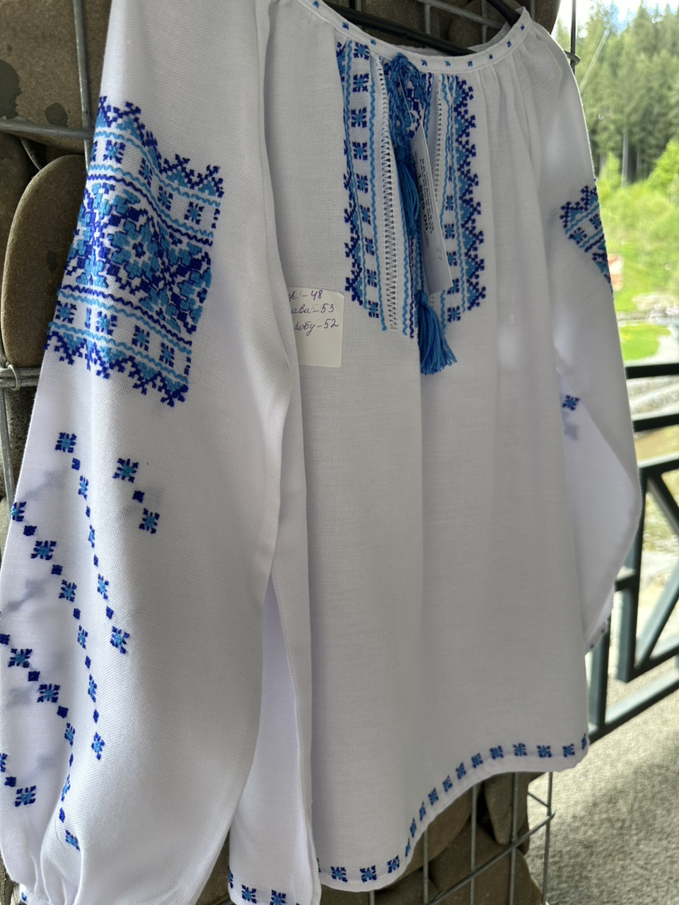 Сорочка вишита для дівчинки домоткане полотно  ручна робота  9-10 роки ріст 140, фото 1