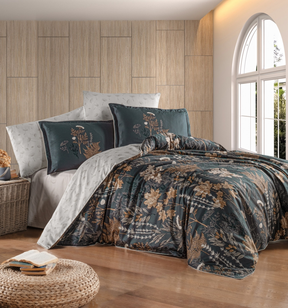 Двоспальний Євро комплект La Romano Rodney Wind Сатин Преміум, фото 1