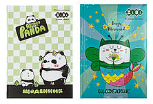 Щоденник шкільний ПАНДА, В5, 48 арк, тверд. обкл. "сендвіч", KIDS Line