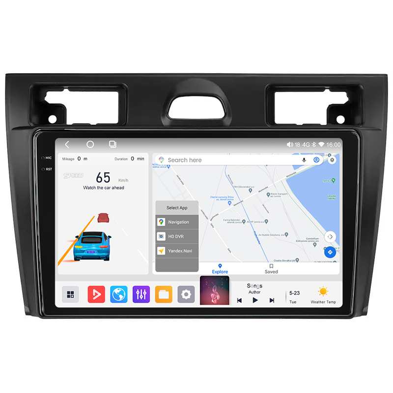Штатна магнітола Mekede MS 2k Ford Fiesta Mk VI 5 Mk5 (2002-2008) CarPlay QleD