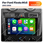 Штатна магнітола Mekede M7 Plus Ford Fiesta Mk VI 5 Mk5 (2002-2008) CarPlay QleD, фото 4