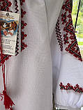 Сорочка вишита для дівчинки домоткане полотно вишита ручна робота  2-3 роки, фото 5