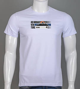 Футболка чоловіча Adventure 2527м (Уп.4шт M-XXL), Білий