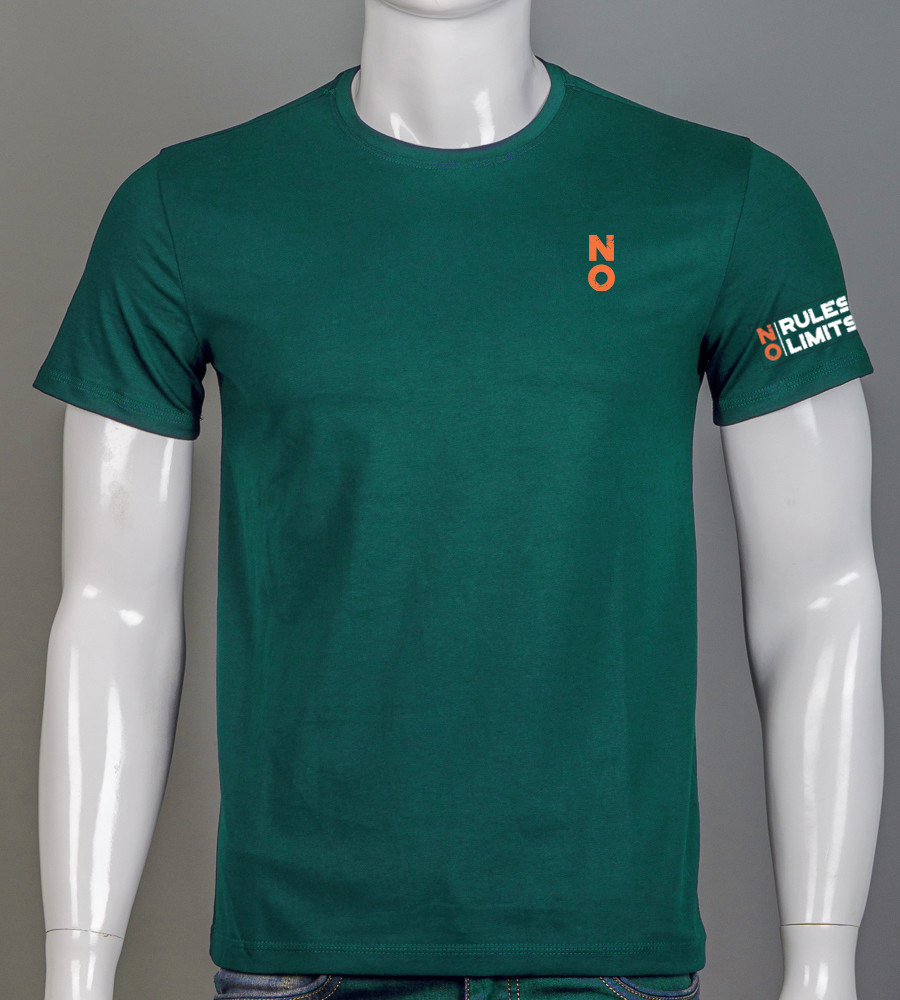 Футболка чоловіча NO limit 2528м (Уп.4шт M-XXL), Смарагдовий, фото 1