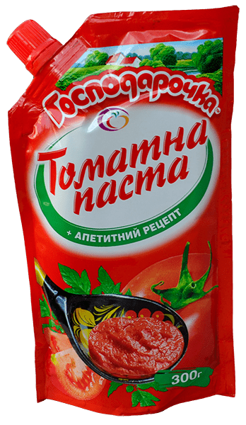 Томатна паста 25% Господарочка 300 г дой-пак, фото 1