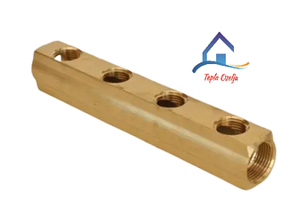 Колектор (сопілка) латунний 3/4" на 4 виходи 1/2"