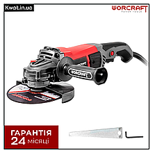 Болгарка 1800 Вт шліфмашина кутова WORCRAFT AG18-180 7700 об хв Диск 180 мм