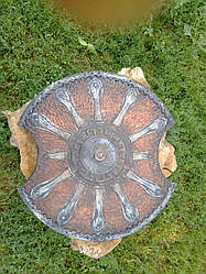 Лицарський дерев'яний щит ручної роботи "Ахілеса", ексклюзивний щит на замовлення