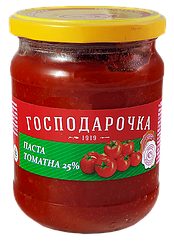 Паста томатна 25% Господарочка 465 г скляна банка твіст-офф