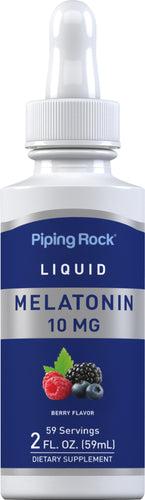 Мелатонін рідкий Piping Rock Liquid Melatonin 10 мг 59 мл (смак ягоди)