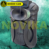 Колонка валіза з ручкою 1000W Bluetooth з мікрофоном блютуз, музична колонка з підсвіткою і флешкою, валіза для вечірок