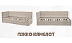 Ліжко односпальне кутове Камелот 80-200 см (бежева/кут 7), фото 3