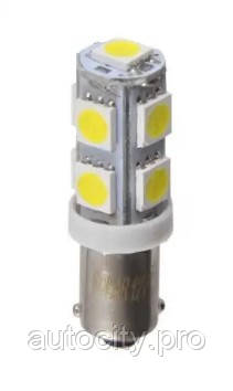 Лампа LED габарит, підсвічування панелі приладів 12V, 9SMD діодів білий (1 шт.) Balaton