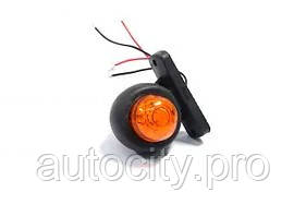 Ліхтар габаритний TP 0100 SK (LED, 24V, рога, двоколірний прямий міні) TEMPEST