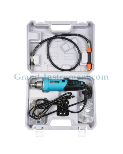 Дриль-гравер Grand ДГ-570М (у кейсі, гнучкий вал, насадки)