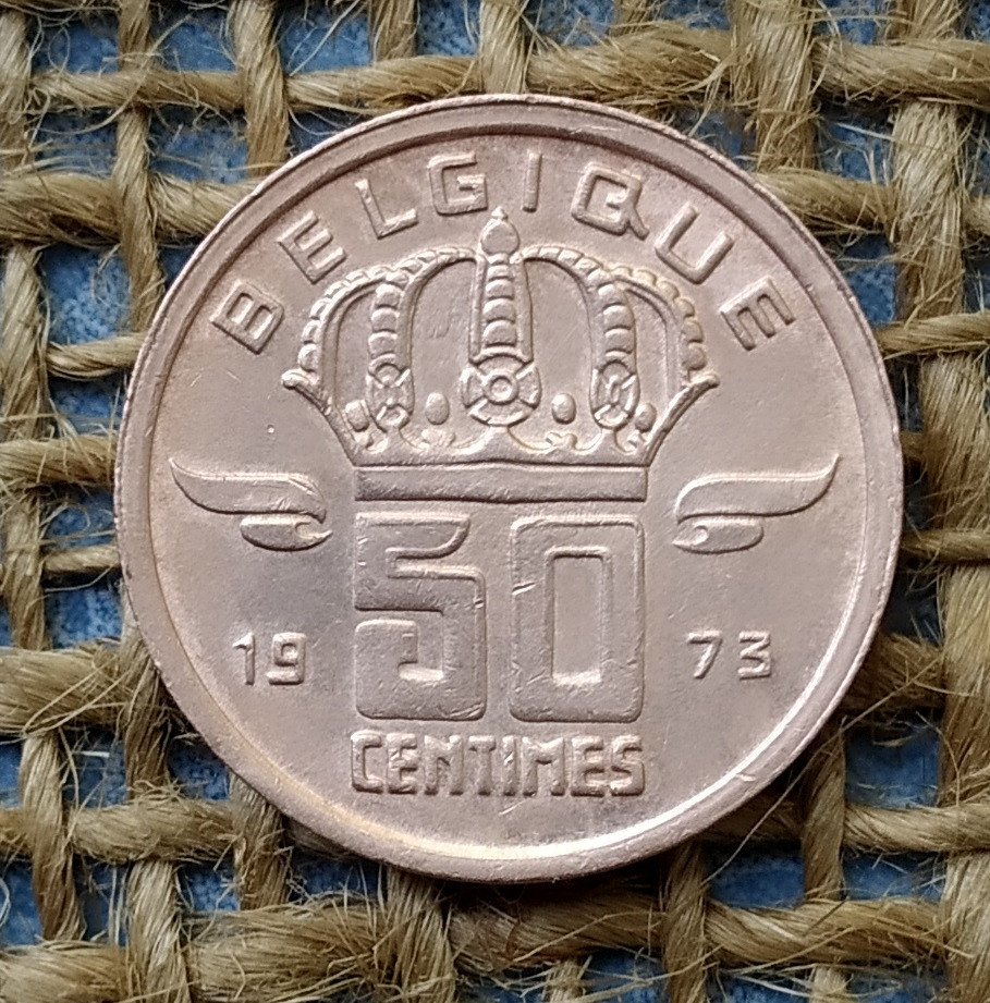 50 сантимов 1973 года. Бельгия